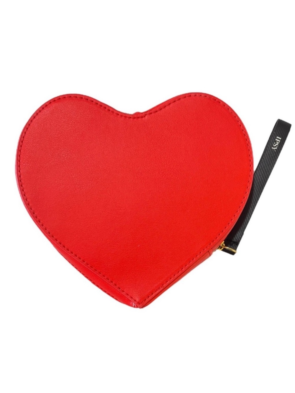 IPSY Heart Shaped Clutch Bag in Red